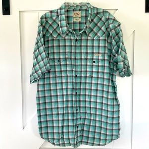 Lucky Brand snap up short sleeve shirt